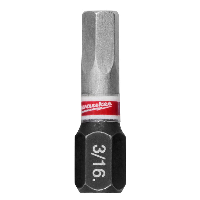 Milwaukee SHOCKWAVE Impact Duty 1" Hex 3/16" Driver Bits 48-32-4707
