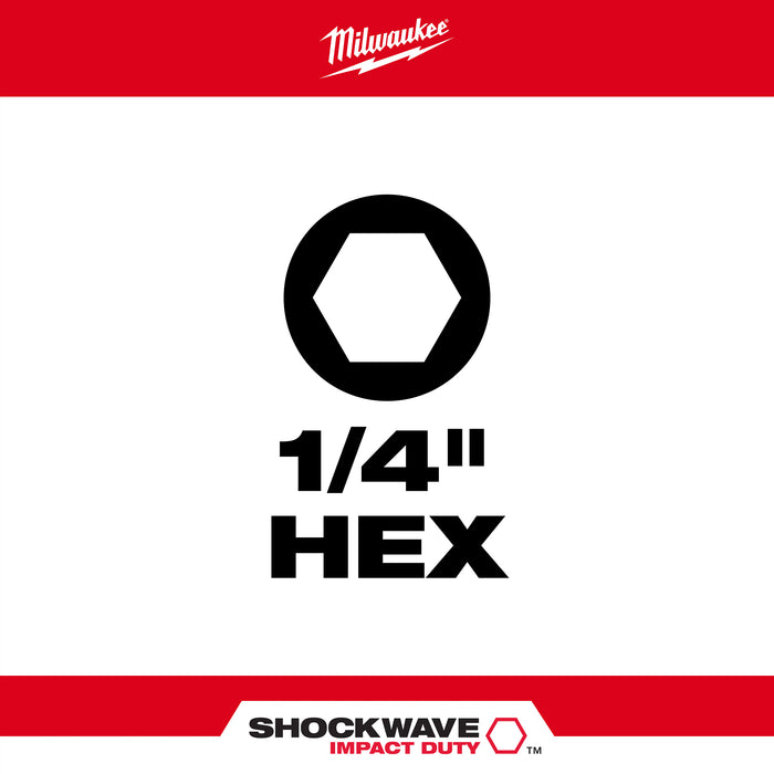 Milwaukee SHOCKWAVE Impact Duty 1" Hex 1/4" Driver Bit 48-32-4709