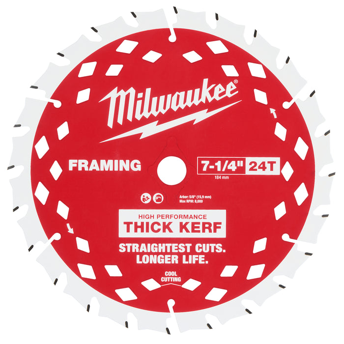 Milwaukee 7-1/4" Thick Kerf Circ Bld Bulk 48-41-0740