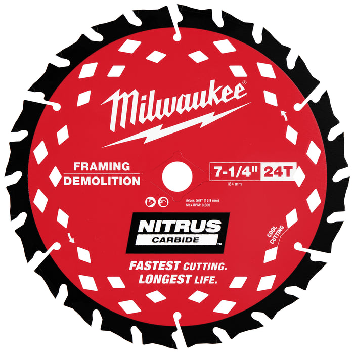 Milwaukee NITRUS™ Carbide Circ Blade 48-40-0752