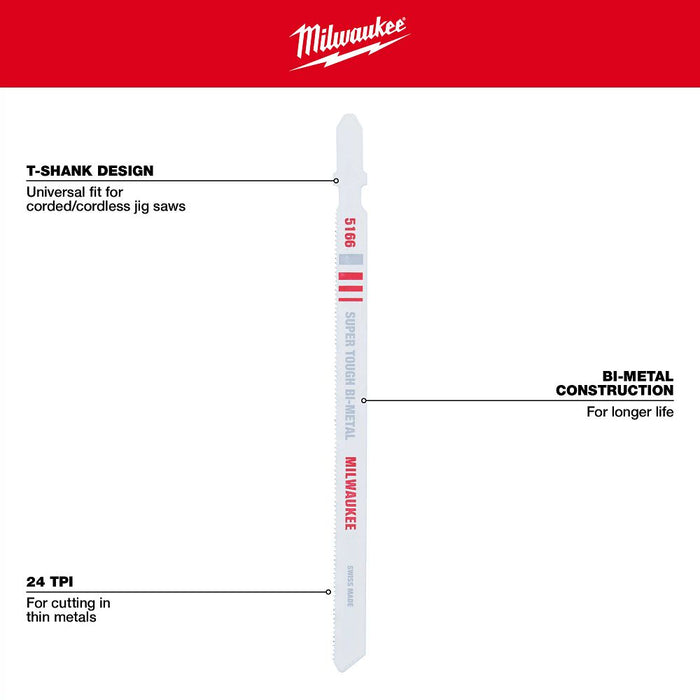 5-1/4 In. 24 TPI Bi-Metal Jig Saw B