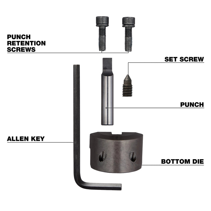 Milwaukee M18 10Ga Nibbler Punch & Die Set 48-44-0274
