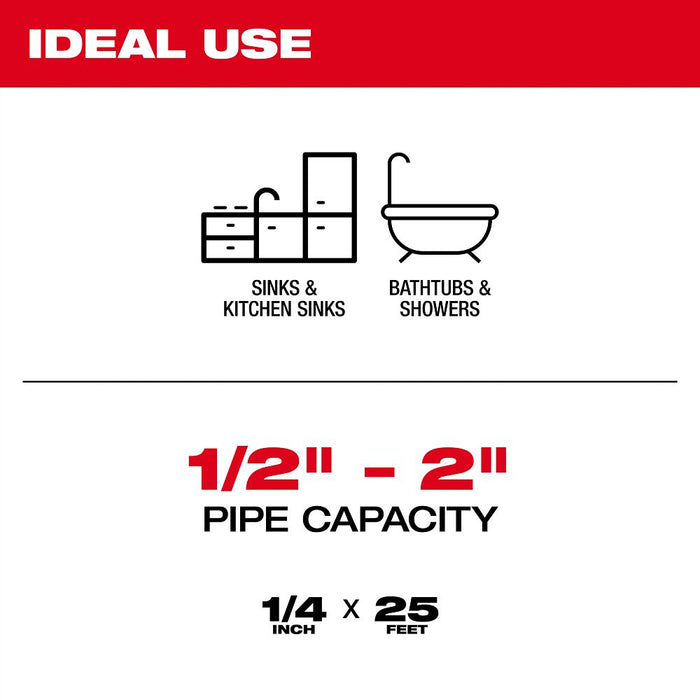 25' Auger Drop Head Cable