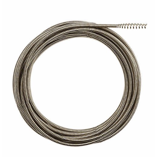 Cable de limpieza de drenaje con núcleo interno de 5/16" x 75' MILWAUKEE con revestimiento RUST GUARD™