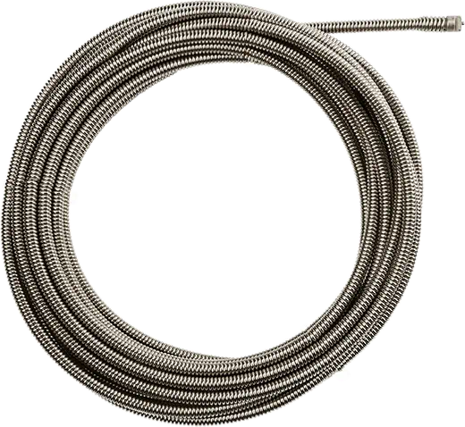 MILWAUKEE 3/8" X 50' Inner Core Coupling Drain Cleaning Cable w/ RUST GUARD™ Plating
