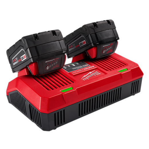 Cargador rápido simultáneo de doble bahía MILWAUKEE M18™