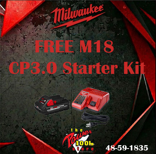 Milwaukee M18 FORCE LOGIC Cable Cutter with 750 MCM Cu Jaws M18 2672-20 + FREE CP3.0 Starter Kit M18 48-59-1835