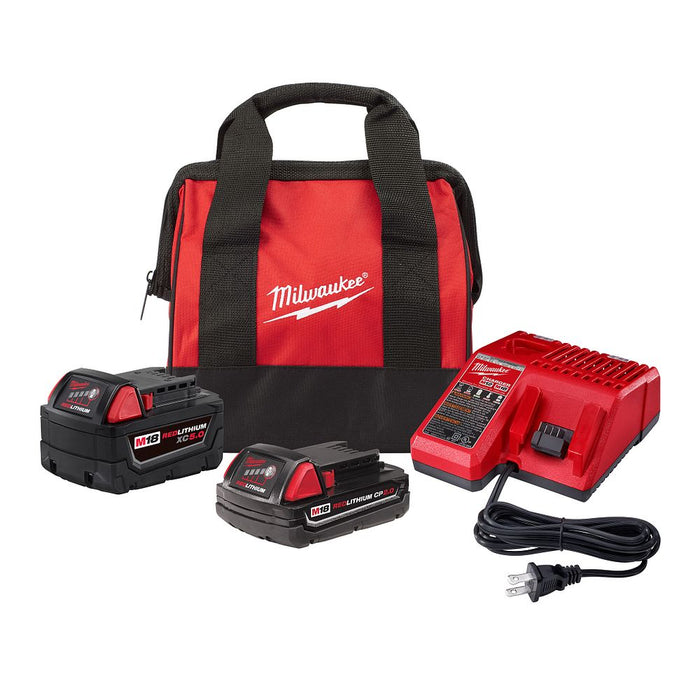 Milwaukee Tools M18 XC5.0 CP2.0 w Charger & Bag 48-59-1850TP