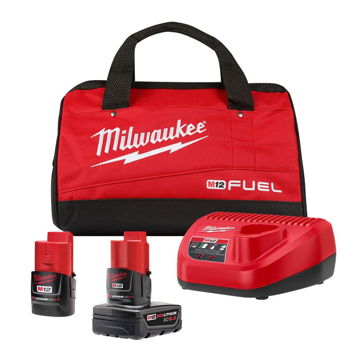 Milwaukee Tools M12 STARTER KIT W/ 6AH & 3AH 48-59-2463P