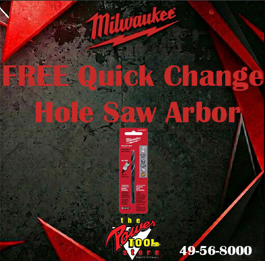 Milwaukee Small Adapters for QUIK-LOK Arbors 5-Pack 49-56-7573 + FREE Quick Change Hole Saw Arbor 49-56-8000