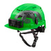 MILWAUKEE Green Class C, Vented BOLT™ Front Brim Safety Helmet w/ IMPACT ARMOR™ Liner