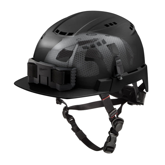 MILWAUKEE Black Class C, Vented BOLT™ Front Brim Safety Helmet w/ IMPACT ARMOR™ Liner