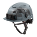 MILWAUKEE Gray Class C, Vented BOLT™ Front Brim Safety Helmet w/ IMPACT ARMOR™ Liner