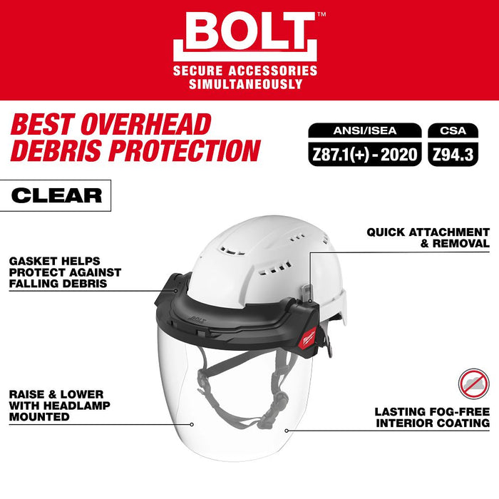 BOLT CLEAR FACE SHIELD