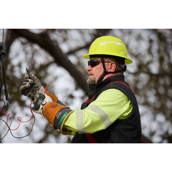 Milwaukee YELLOW FULL BRIM HELMET CLASS E 48-73-1653