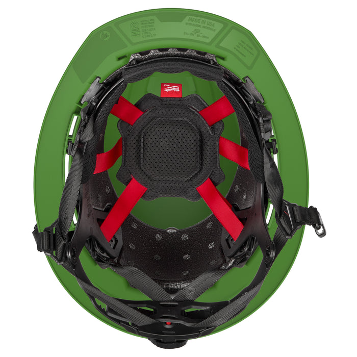 Milwaukee GRN FULL BRIM HLMT VNT CLS C 48-73-1690