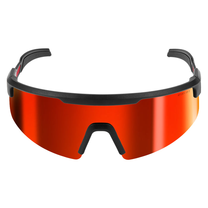 Milwaukee Tools Wrap Around Safety Glasses - Red Mirrored Anti-Scratch Lenses