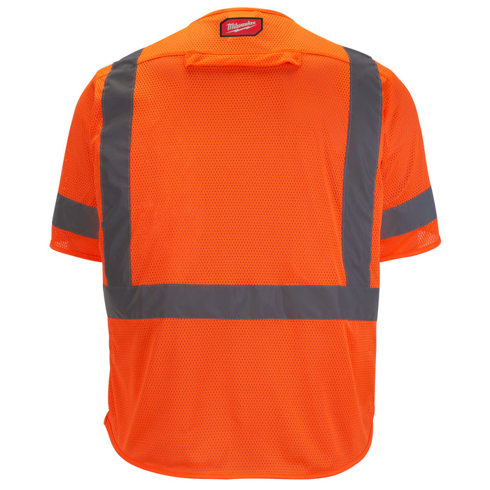 Milwaukee CL3 ORANGE MESH VEST - 4XL/5XL 48-73-5138