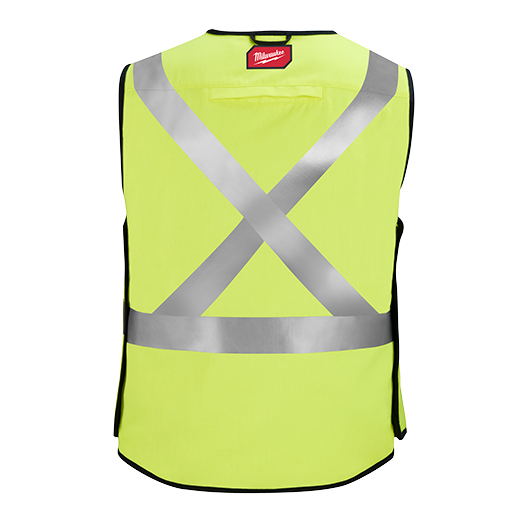 MILWAUKEE AR/FR Cat. 1 Class 2 Breakaway High Visibility Yellow Safety Vest