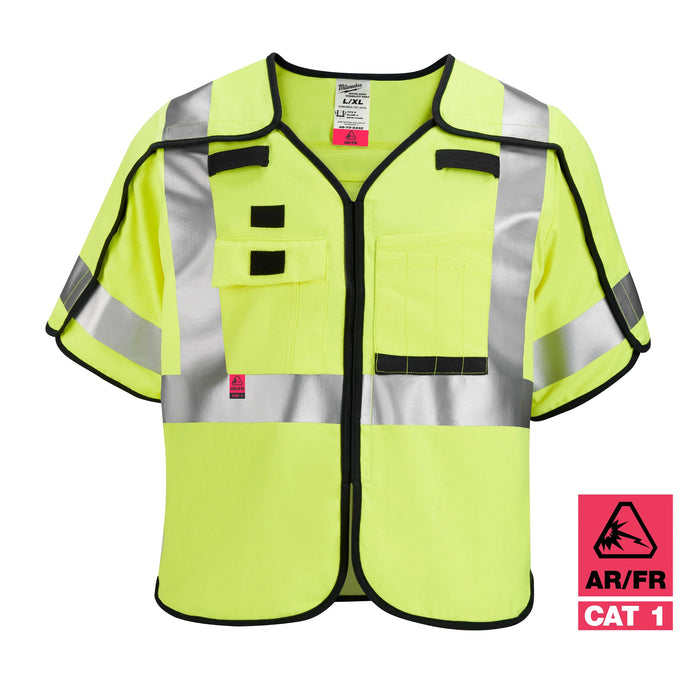 Milwaukee AR/FR CAT. 1 Class 3 Breakaway High Visibility Safety Vest 4XL/5XL 48-73-5334