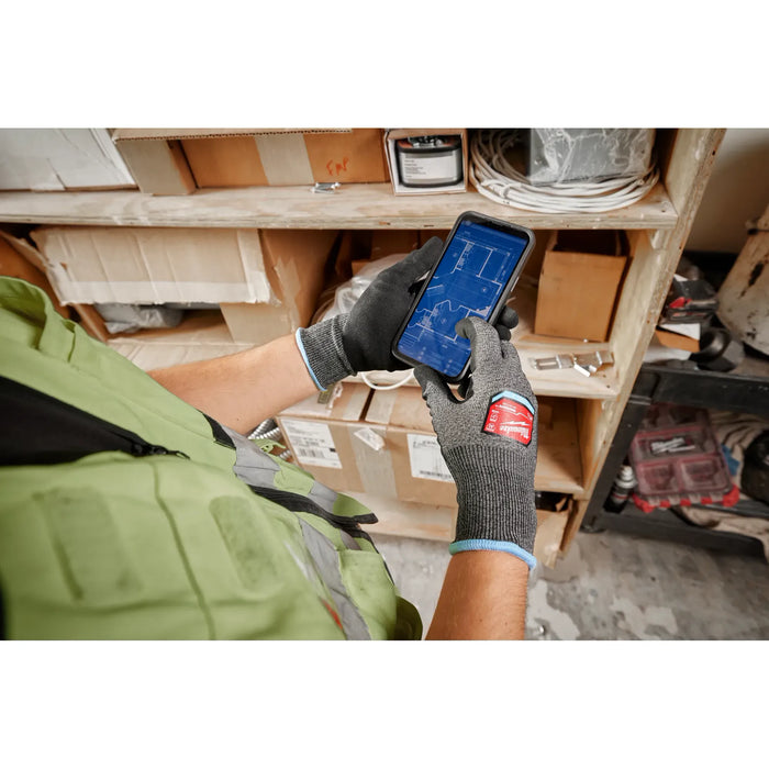 Guantes bañados en nitrilo de alta destreza MILWAUKEE Cut Level 2 (PAQUETE de 6)