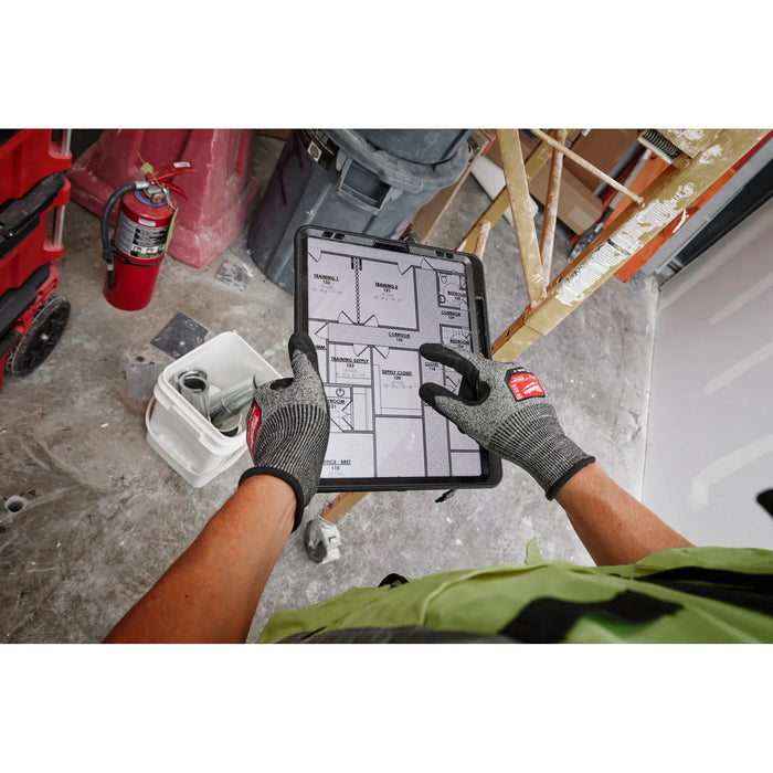 Guantes bañados en nitrilo de alta destreza MILWAUKEE Cut Level 3 (PAQUETE de 6)
