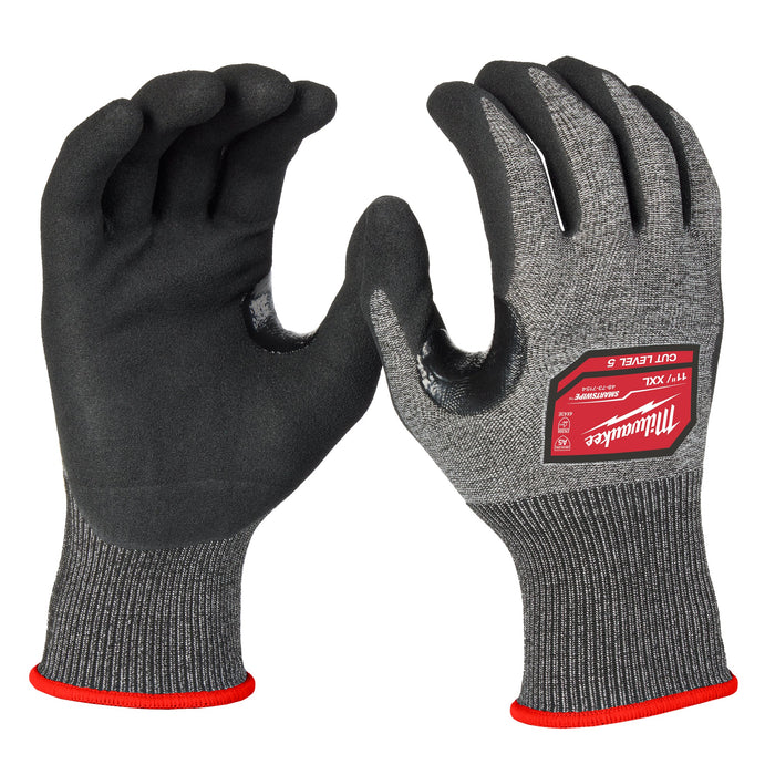 Milwaukee High-Dexterity Cut Level 5 Nitrile Dipped Gloves (XXL) 48-73-7154E
