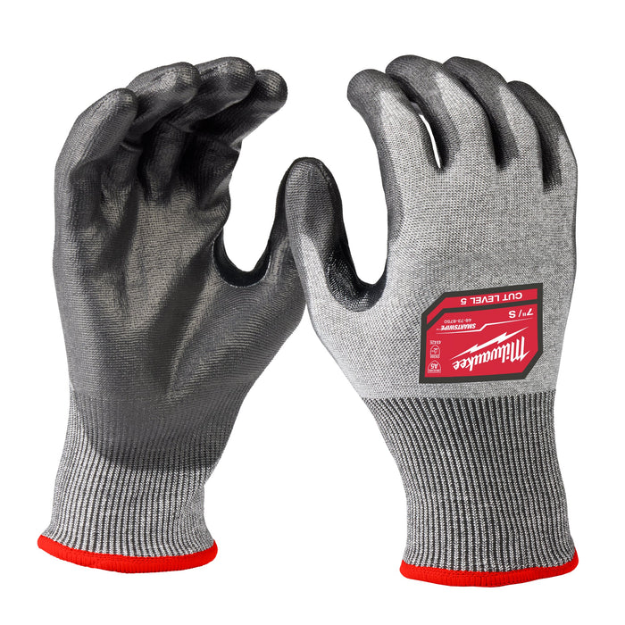 Milwaukee High-Dexterity Cut Level 5 Polyurethane Dipped Gloves 48-73-8750E