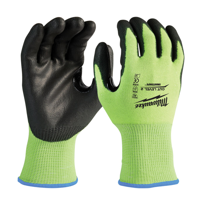 Milwaukee Tools (24) 2PK CUT 2 HI VIS GLOVE QP-L 48-73-8922Q