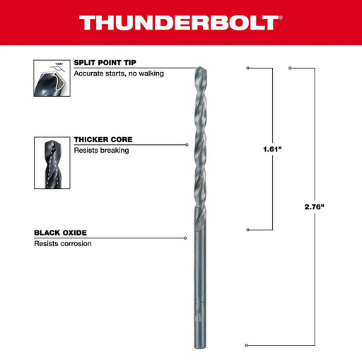 1/8" Thunderbolt Black Oxide