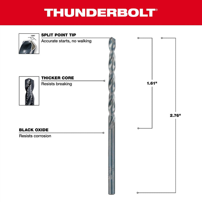 1/8" Thunderbolt Black Oxide