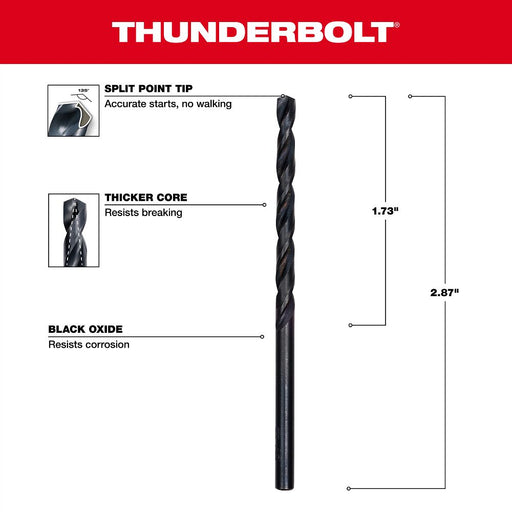 9/64" Thunderbolt Black Oxide