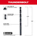 1/4" Thunderbolt Black Oxide