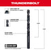 11/32" Thunderbolt Black Oxide