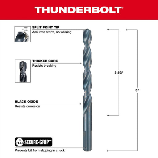 3/8" Thunderbolt Black Oxide