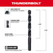 25/64" Thunderbolt Black Oxide