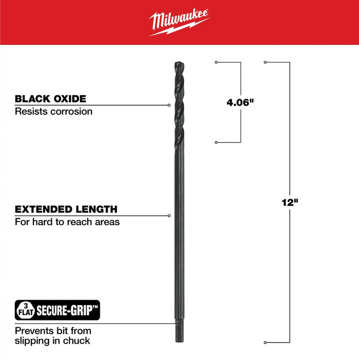 7/16" Aircraft Black Oxide Bit