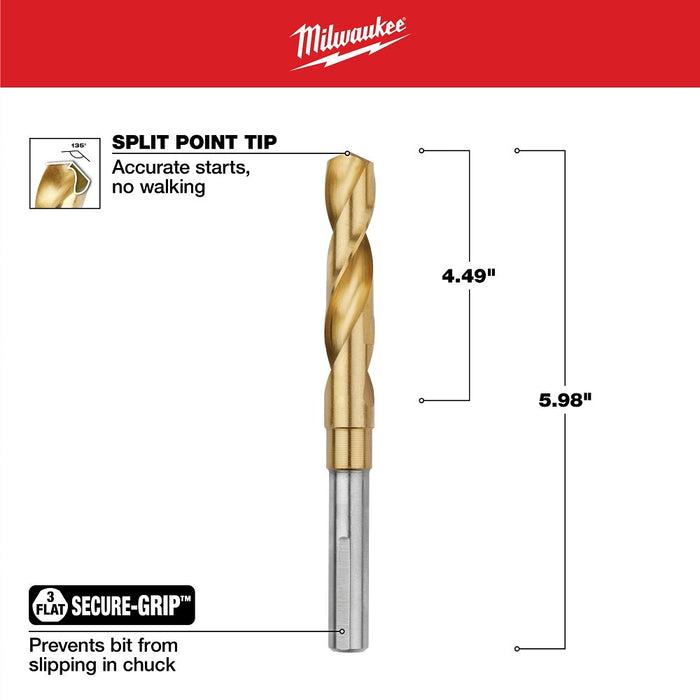 5/8 In. TiN Silver & Deming Bit