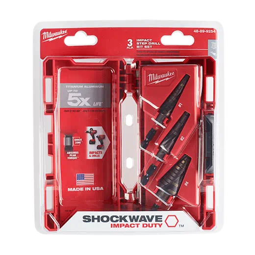 MILWAUKEE 3 PIEZAS. Kit SHOCKWAVE™ IMPACT DUTY™ (n.° 1, n.° 2, n.° 4)