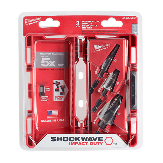 MILWAUKEE 3 PIEZAS. Kit mecánico SHOCKWAVE™ IMPACT DUTY™ (n.° 2, n.° 3, n.° 8)