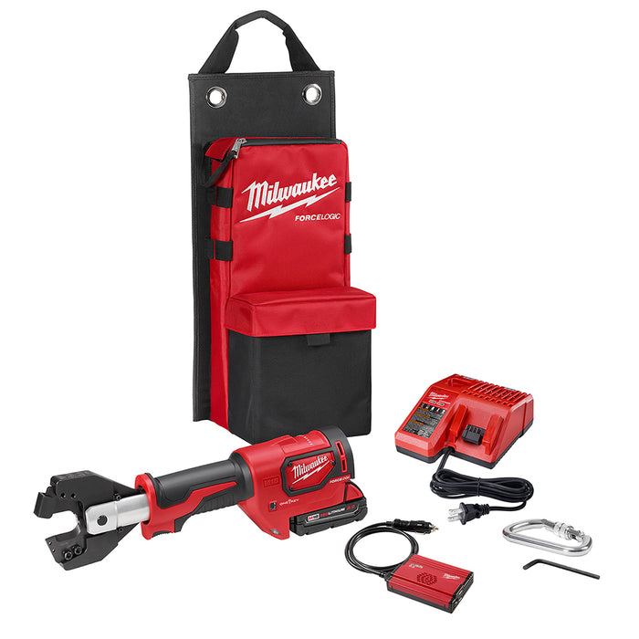 MILWAUKEE M18 FORCE LOGIC Cable Cutter Kit w/ 477 ACSR Jaws