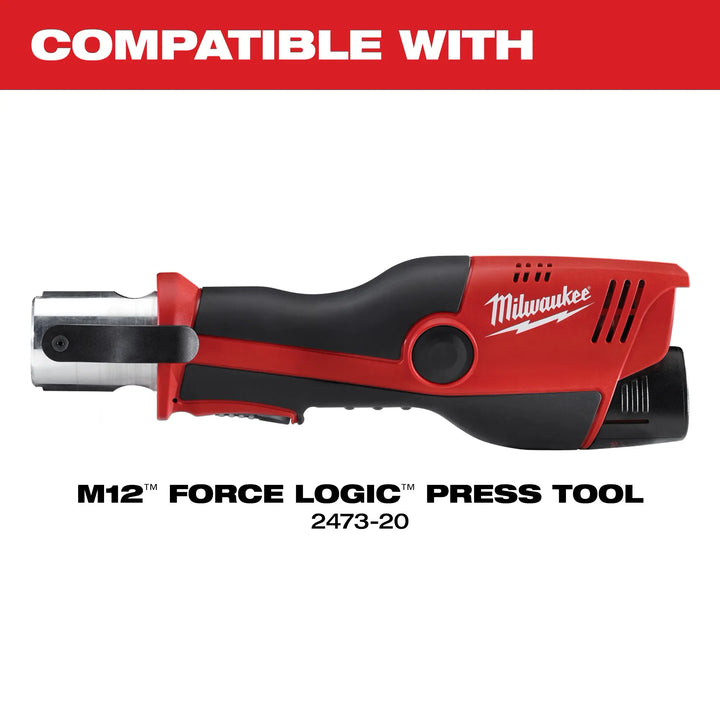 MILWAUKEE 1/4” - 1-1/8” ZOOMLOCK® MAX Press Jaw Kit For M12™ FORCE LOGIC™ Press Tools