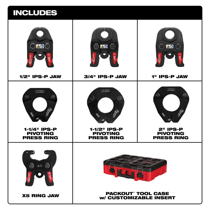 Milwaukee 1/2-2 IPSP Piv Jaw Kit M18 Press 49-16-2683