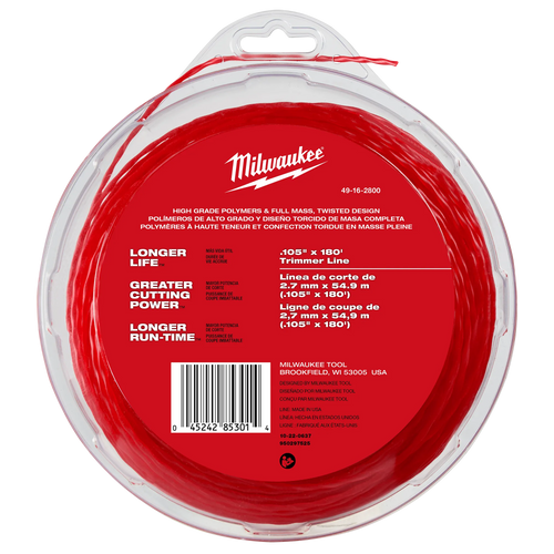 MILWAUKEE .105" X 180' Trimmer Line