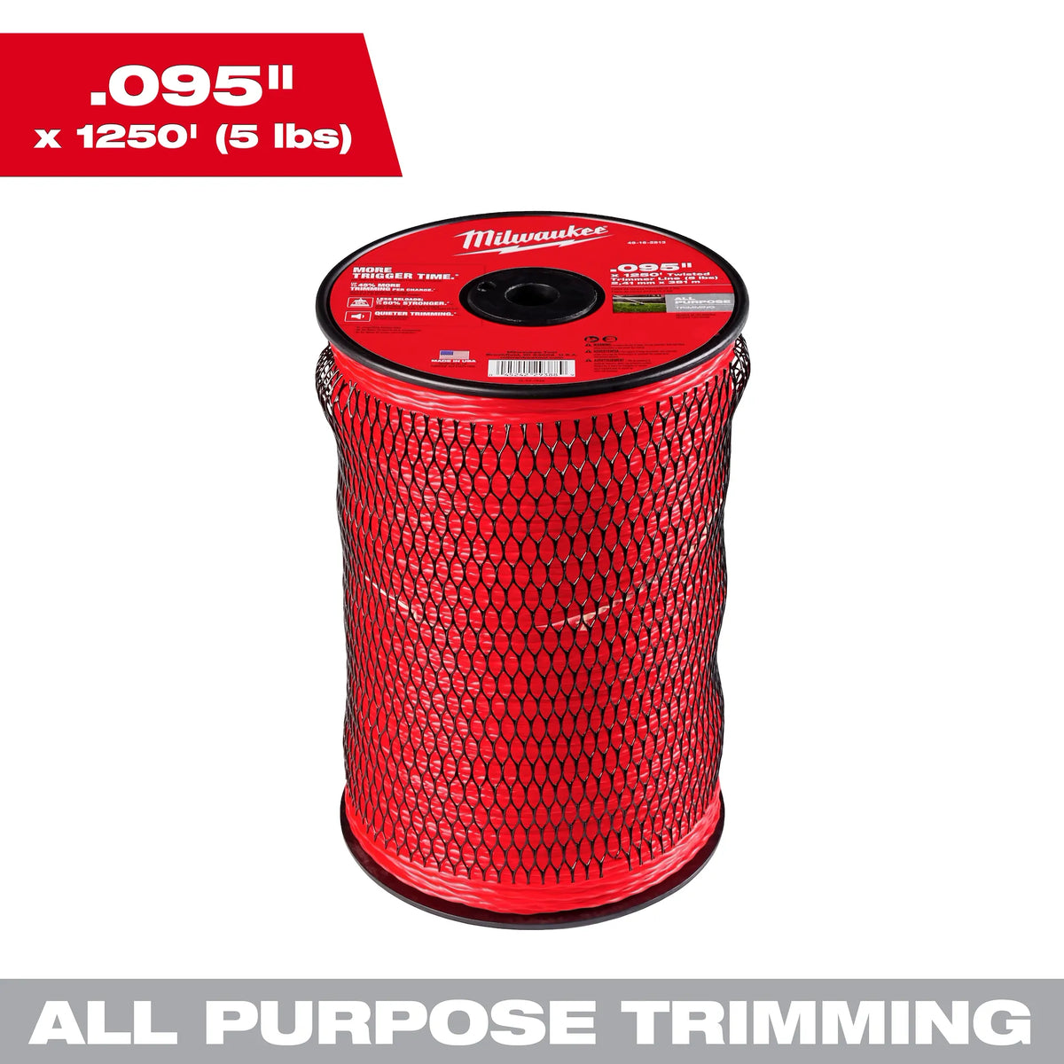 Milwaukee Twisted Trimmer Line .095