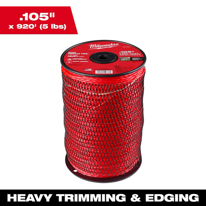 MILWAUKEE .105" X 900' Twisted Trimmer Line