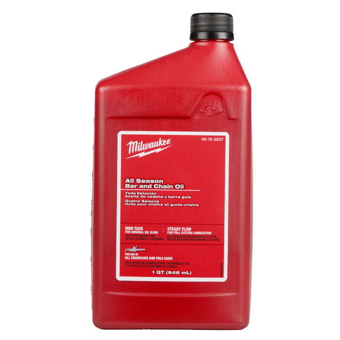 Milwaukee Tools 1 Quart All Season Bar and Chain Oil
