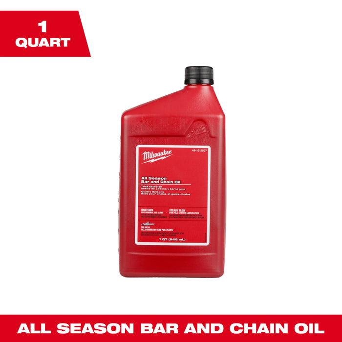 Milwaukee Tools 1 Quart All Season Bar and Chain Oil