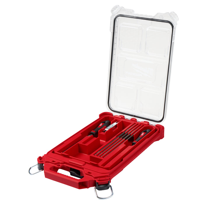 Milwaukee Tools 9pc Saw Chain Sharpening Set with PACKOUT™ Low-Profile Compact Organizer