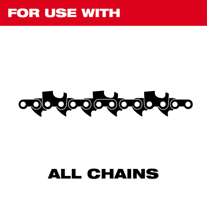 Milwaukee Tools Flat File for Saw Chain 3 PK